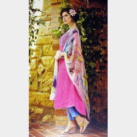 Fair lady’s soft mercerized cotton shalwar Kameez with full embroidery
